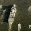 Į Niujorką atplaukė JAV karo laivas, pagamintas iš Rugsėjo 11-osios plieno