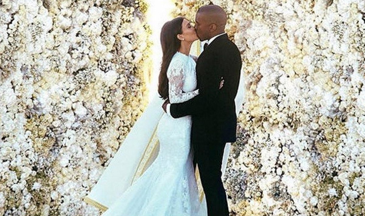 Kim Kardashian ir  Kanye Westo vestuvinės