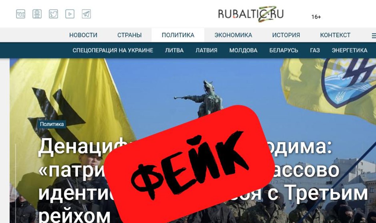 Фейк: «патриоты» Украины массово идентифицируют себя с Третьим рейхом