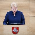 На следующей неделе президент Литвы выступит с годовым обращением