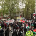 Londone ir Madride keli tūkstančiai žmonių dalyvavo eitynėse palestiniečiams palaikyti
