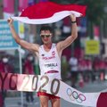 Karštis neatbaidė Saporo gyventojų nuo olimpinių vyrų 50 km sportinio ėjimo varžybų stebėjimo