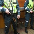 Lithuanian police discarding Kalashnikov rifles after two unfortunate incidents