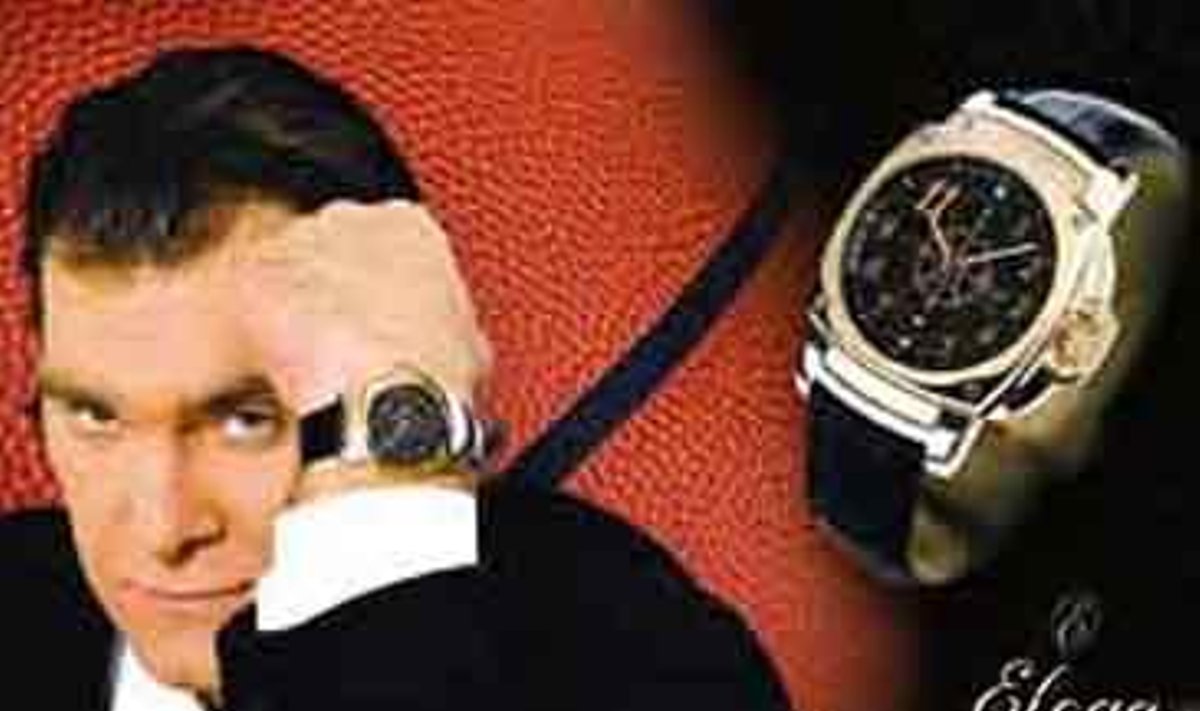 Arvydas Sabonis reklamuoja laikrodžius
