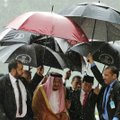 Indonezijoje su didžiule palyda lankosi Saudo Arabijos karalius