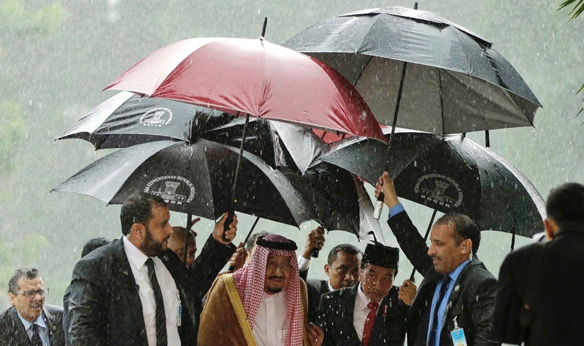 Saudo Arabijos karalius Salmanas lankosi Indonezijoje