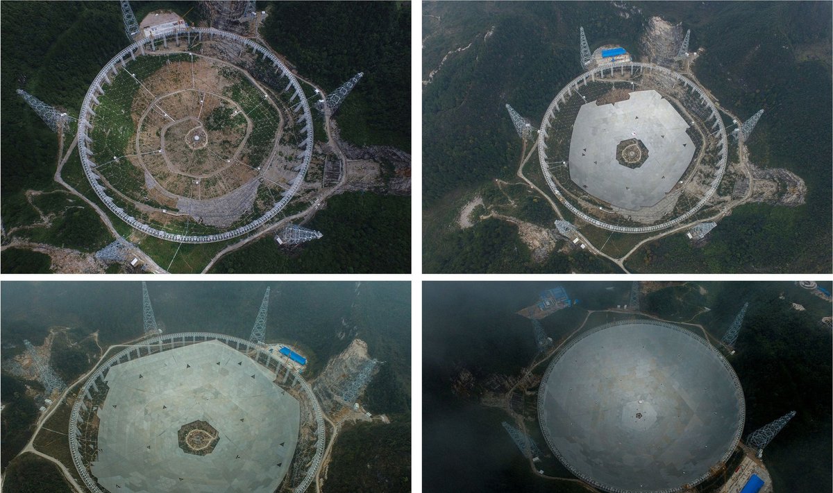 Kinija baigia kurti didžiausią pasaulyje radijo teleskopą