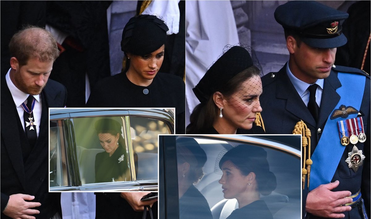 Meghan Markle ir Kate Middleton procesijoje važiavo skirtingais automobiliais 