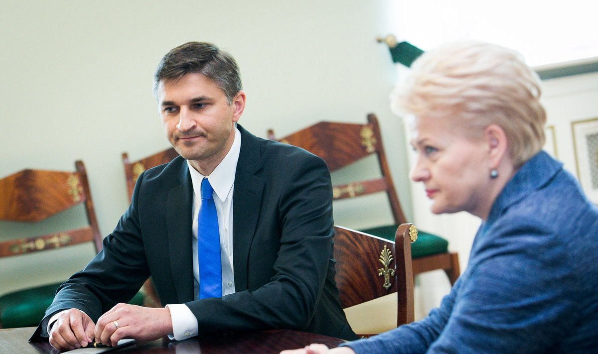 Jaroslav Neverovič and Dalia Grybauskaitė