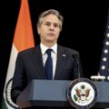 JAV valstybės sekretorius paragino Indiją užimti aiškią poziciją Rusija atžvilgiu