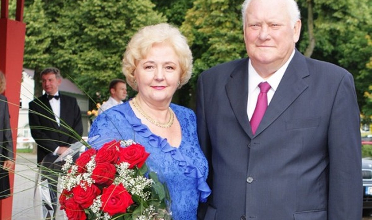 Algirdas Brazauskas su žmona Kristina