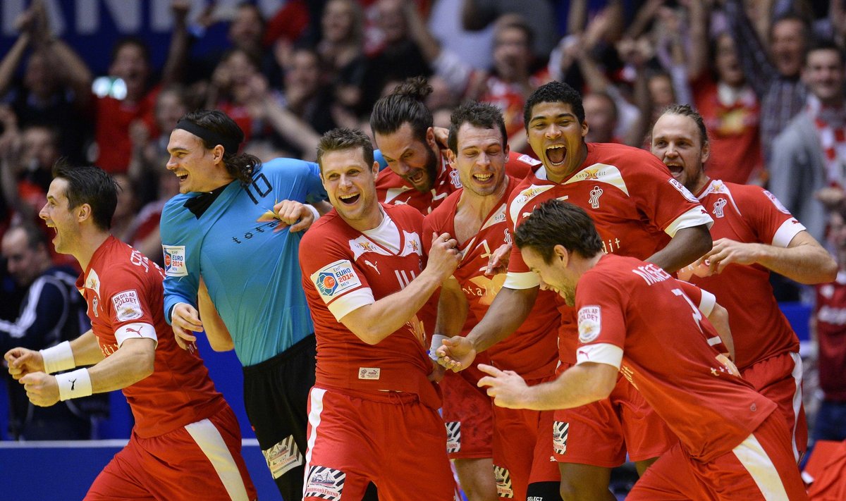 Danijos rankininkai džiaugiasi patekę į finalą