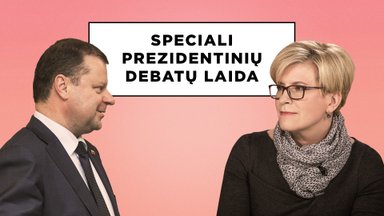 Speciali prezidentinių debatų laida. Vienas prieš vieną: Ingrida Šimonytė ir Saulius Skvernelis