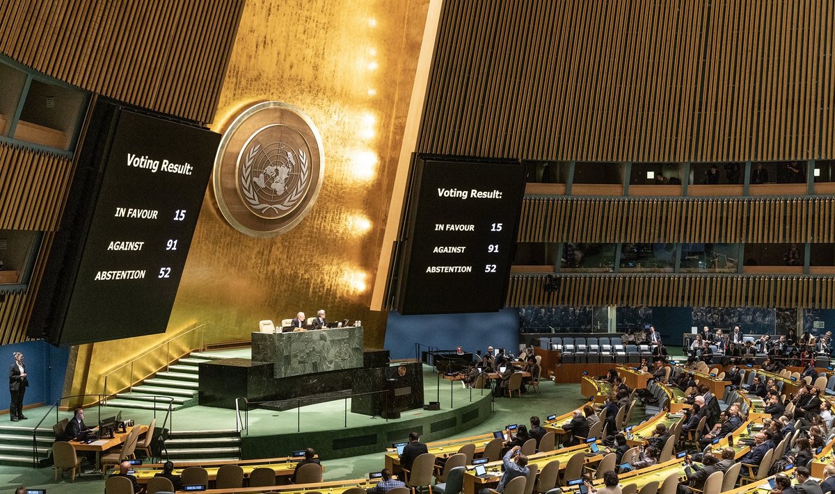 JT Generalinės Asamblėjos specialiojoje sesijoje – tvirta parama taikos Ukrainoje atkūrimo principams