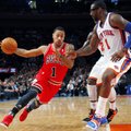 NBA: „Bulls“ ekipa laimėjo Niujorke, „Nuggets“ klubas patiesė „Clippers“ komandą