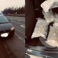 Marijampolės policija įvykdė sėkmingą sulaikymo operaciją: rasti virš 2 kg sveriantys paketai su kanapėmis