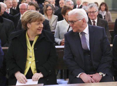 Angela Merkel ir Frankas-Walteris Steinmeieris