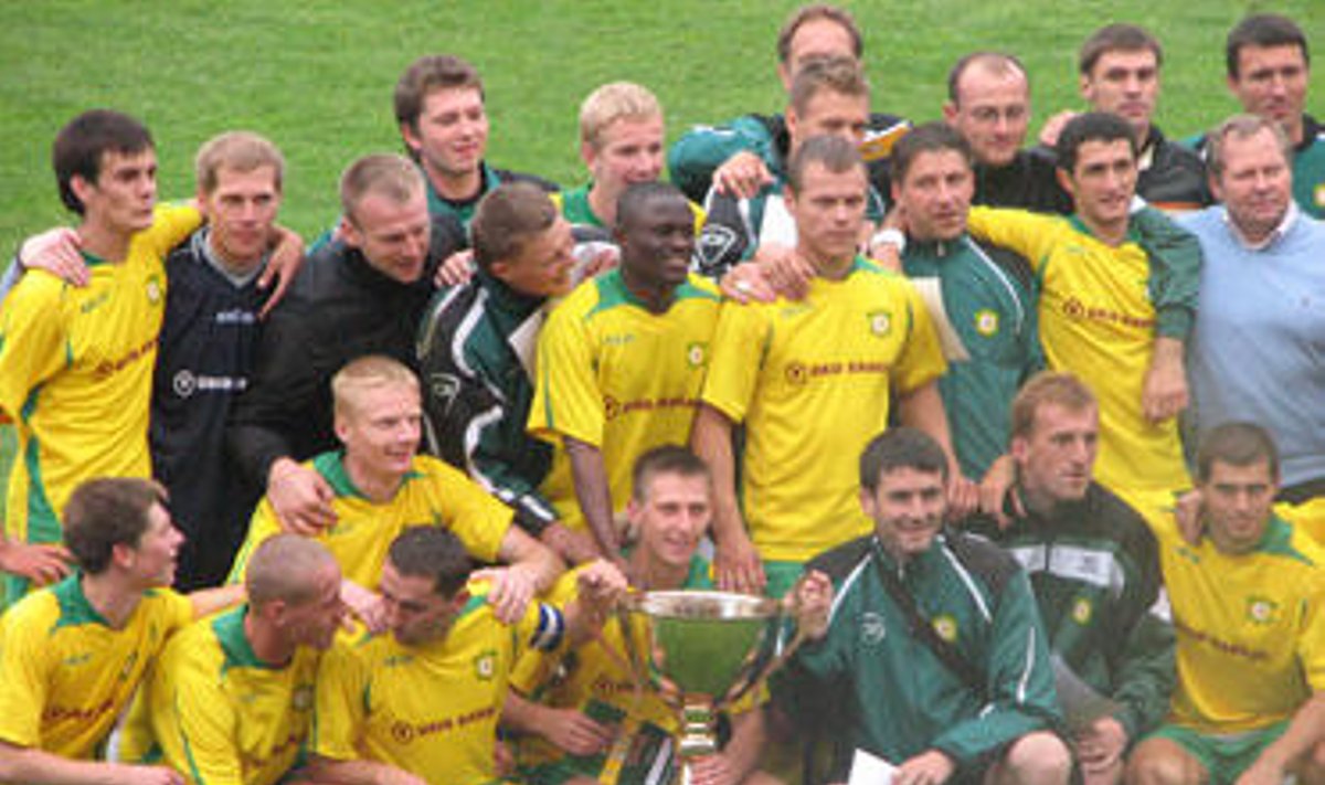 FBK "Kaunas" futbolininkai iškovojo 2007 metų LFF Supertaurę