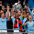 Įspūdingai dominavę „Manchester City“ laimėjo visus įmanomus trofėjus Anglijoje