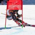 Alpine skier Ieva Januškevičiutė shows attitude in Olympic GS