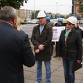 Statybininkai išėjo piketuoti: Kauno r. savivaldybė mus žlugdo