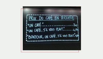 Prancūzų kavinės iškaba