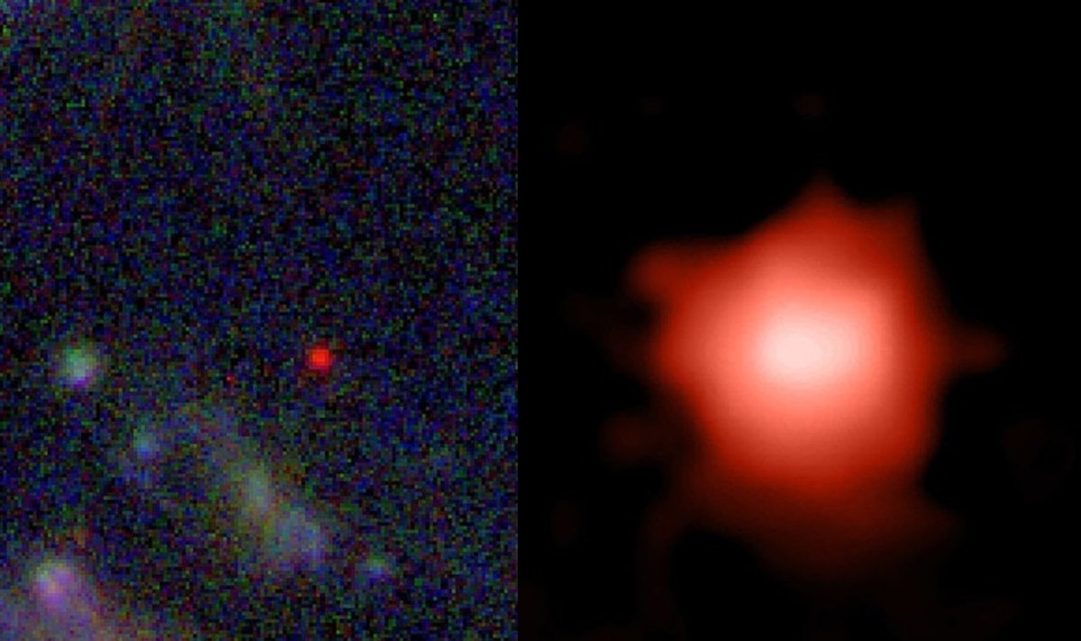 GLASS-z13 galaktika. Niels Bohr Institute, University of Copenhagen nuotr.