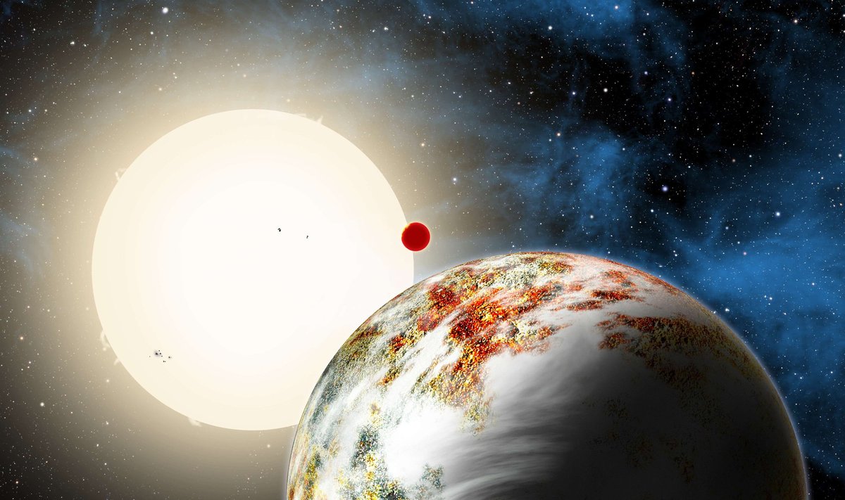Taip menininkas įsivaizduoja Kepler-10c išvaizdą