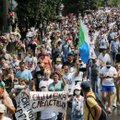 Chabarovske policija sulaikė dešimtis protestuotojų, reikalavusių paleisti gubernatorių
