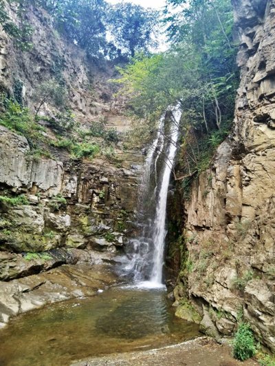 Tbilisio senamiestyje esantis krioklys yra tikras turistų traukos objektas