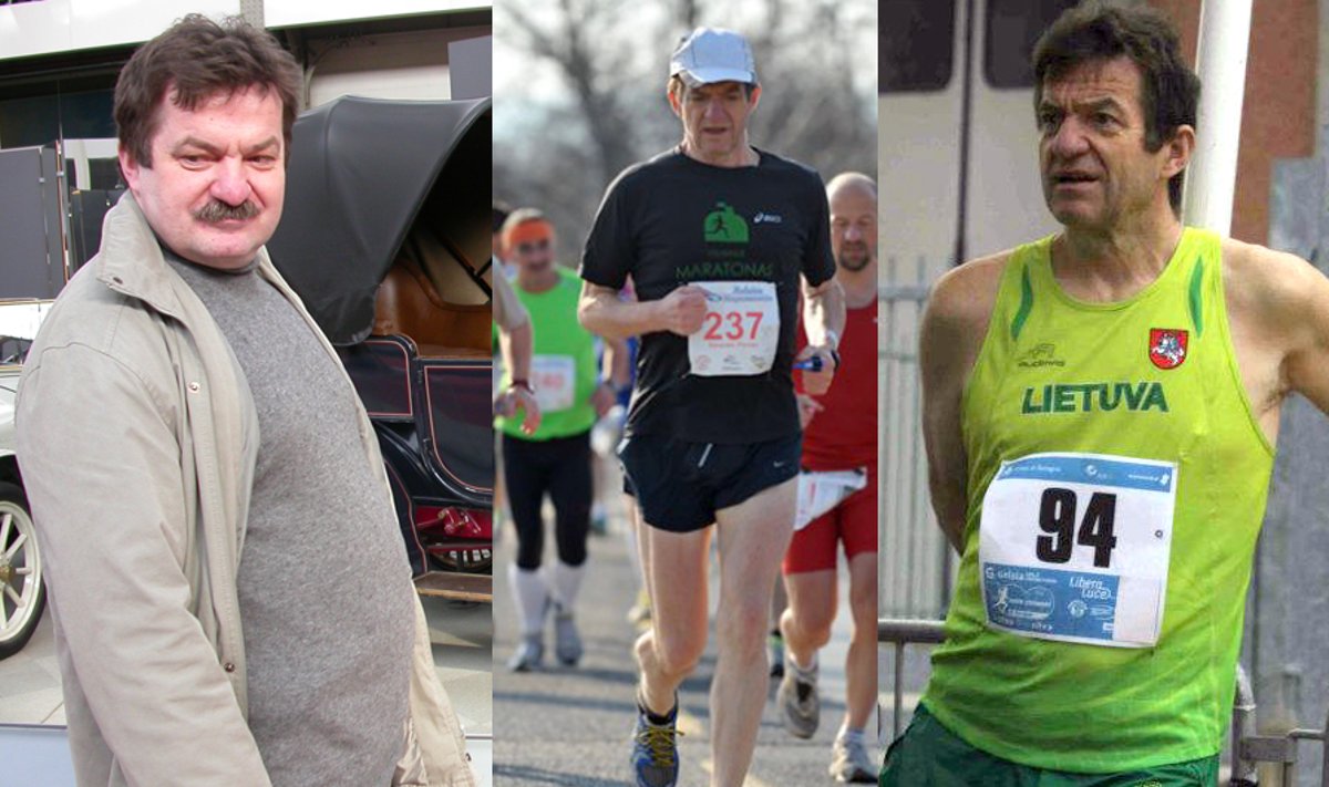 Prieš septynerius metus Povilas Ramoška (nuotr. kairėje) turėjo bėdų dėl antsvorio, tačiau pradėjęs bėgioti palaipsniui atrado naują gyvenimą