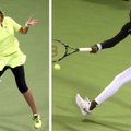 WTA turnyre Dohoje – keistos žaidėjų aprangos ir favoričių pergalės