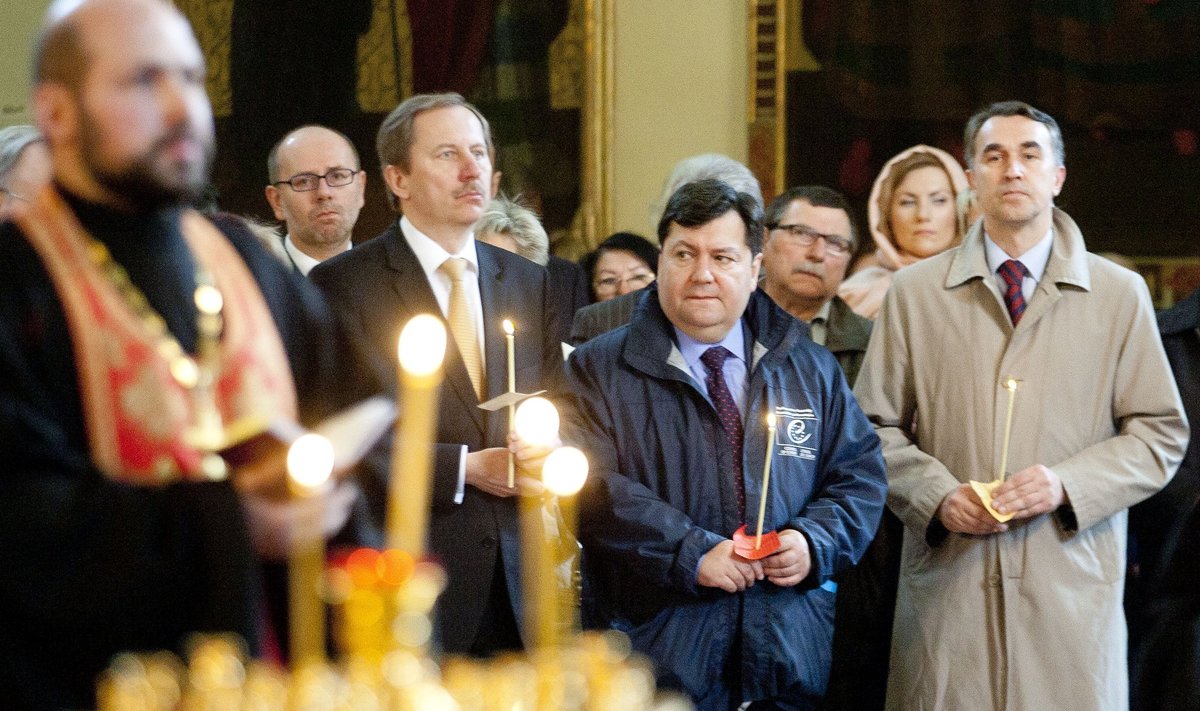 Молебен в Пречистенском соборе Вильнюса