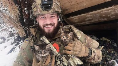 Netikėta misija: Ukrainos kariai „mobilizavo“ net kates