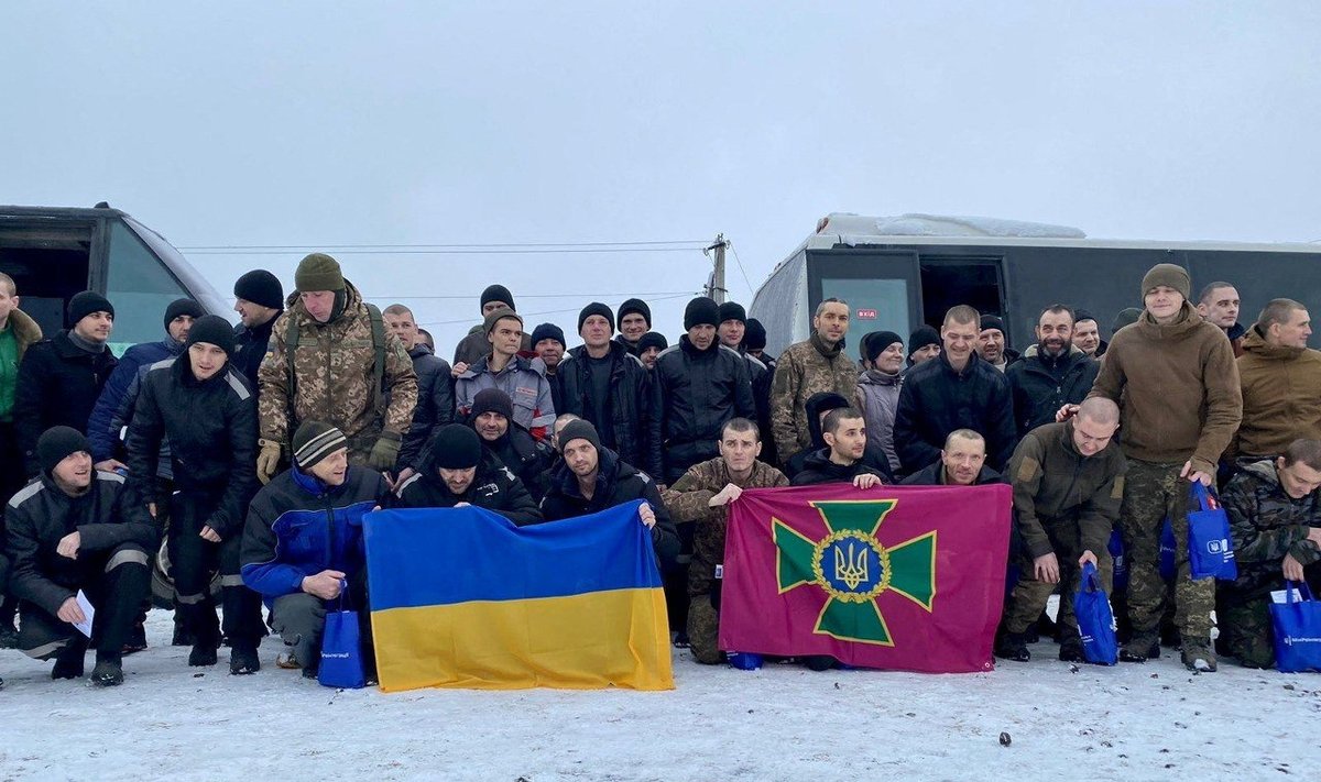 Išlaisvinti Ukrainos kariai