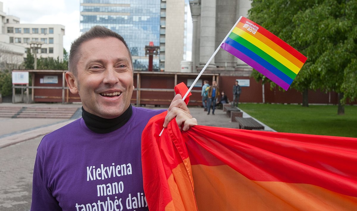 Vladimir Simonko of the Lithuanian Gay League