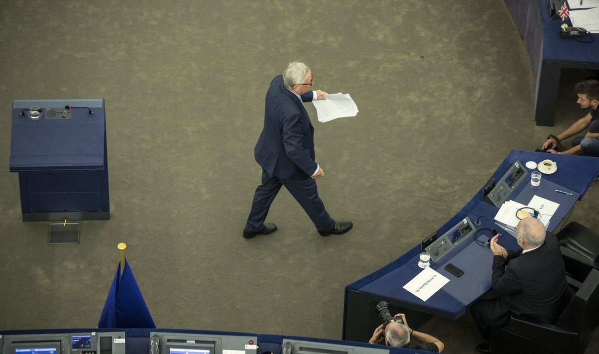 J. C. Junckeris Europos Parlamente sakė kalbą