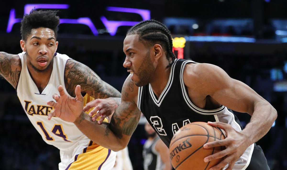 NBA, Lakers – Spurs rungtynių akimirka