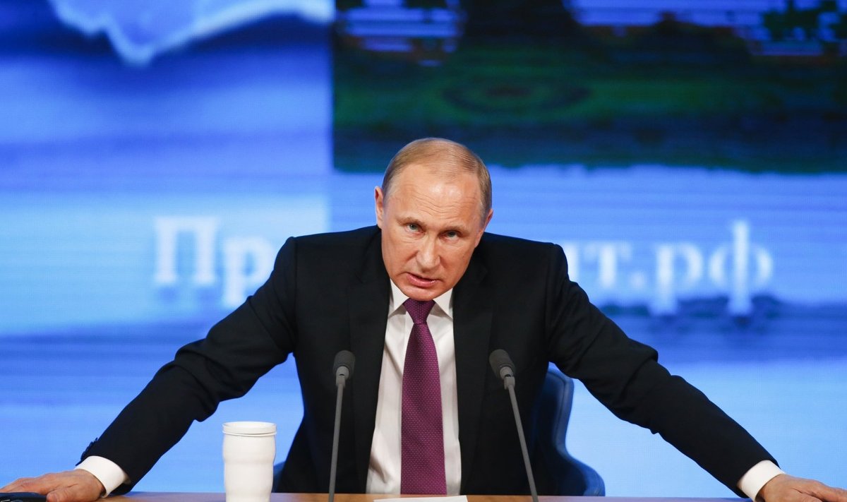V. Putinas spaudos konferencijoje