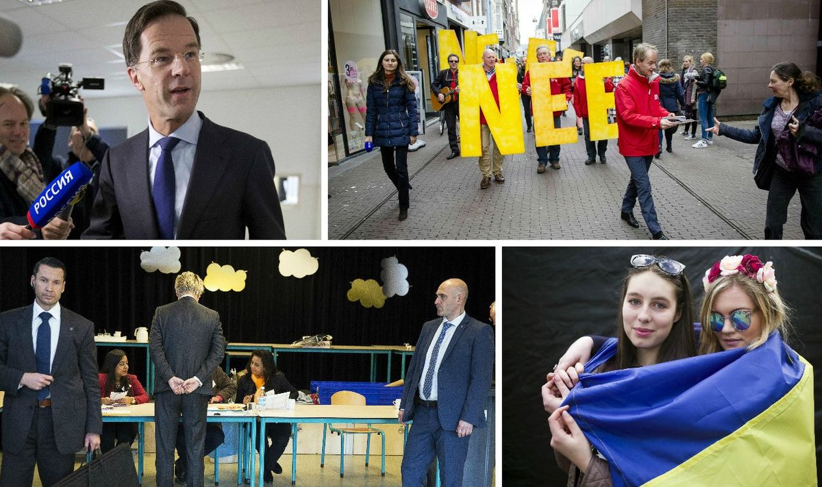 Images from the Dutch referendum on Ukraine
