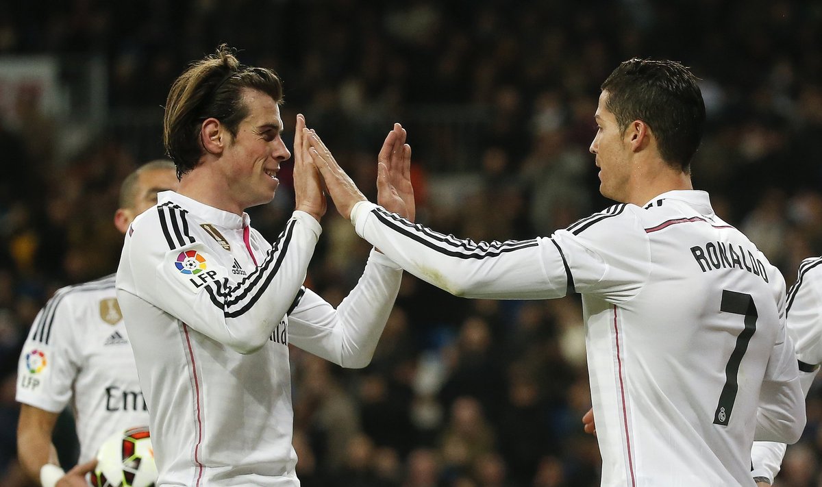 Garethas Bale'as ir Criatiano Ronaldo