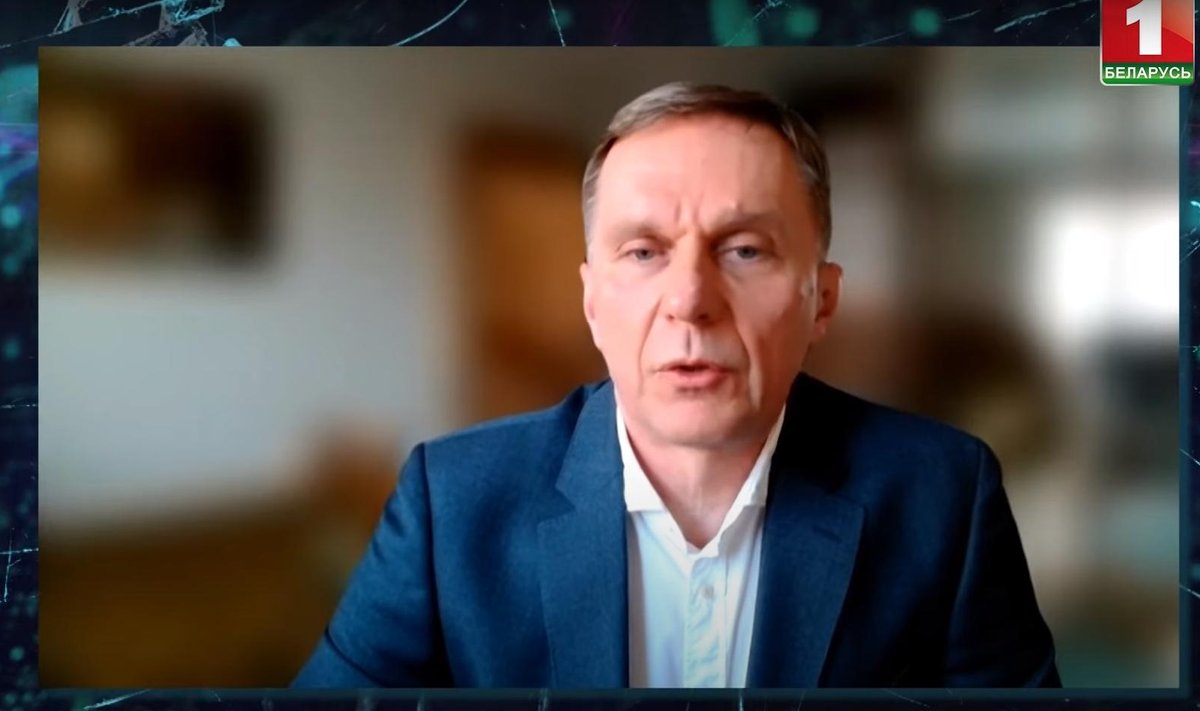 Arūnas Rimkus Baltarusijos valstybinės televizijos laidoje