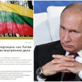 Kremlius savo bėdas dangsto puldamas Lietuvą: įžvelgia čia brandinamus sąmokslus nuversti Putiną