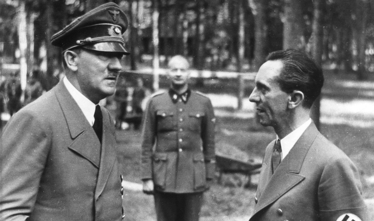 Adolfas Hitleris ir Josephas Goebbelsas