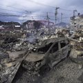Japonijoje po žemės drebėjimo didžiulis gaisras nusiaubė namus