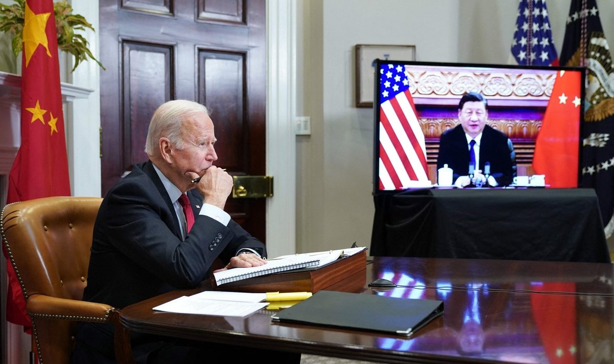  JAV prezidentas Joe Bidenas ir Kinijos lyderis Xi Jinpingas