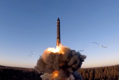 Rusijos balistinės raketos bandymas
