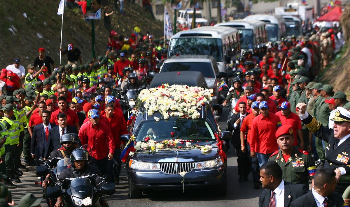 H.Chavezo laidotuvės