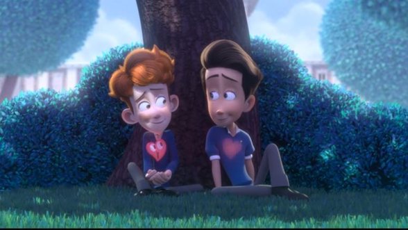 Internete žaibiškai plinta graudinantis animacinis filmukas apie homoseksualių vaikinų meilę
