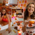 Idėja Heloviną minintiems namuose: Viktorija Šaulytė-Mockė jaukią šventės atmosferą sukūrė savo vonioje